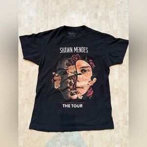 Shawn Mendes Roses "The Tour" Locations 2019 T-Shirt Size M Black 100% Cotton
